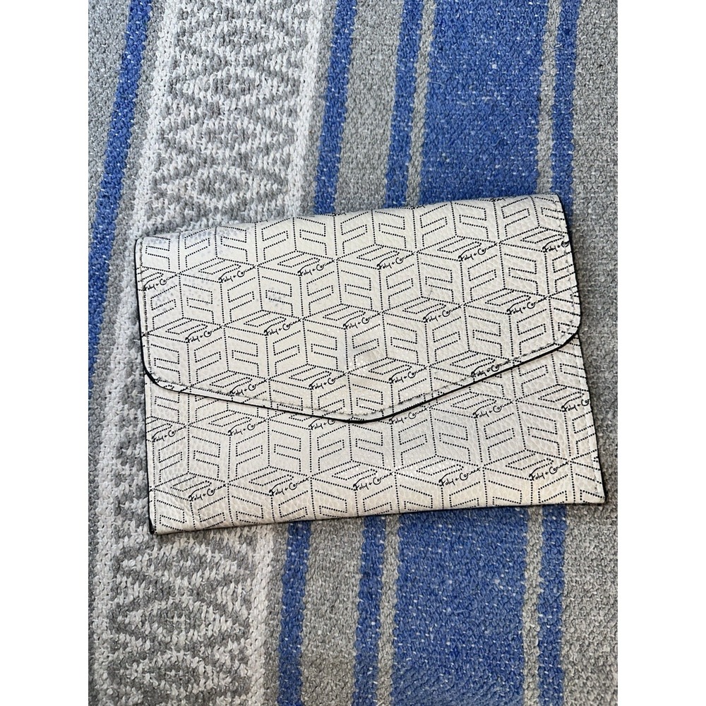 Foley + Corinna‎ Envelope Clutch Cream Black Geometric Foldover Pouch